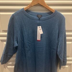 Talbots Teal Cashmere Sweater
